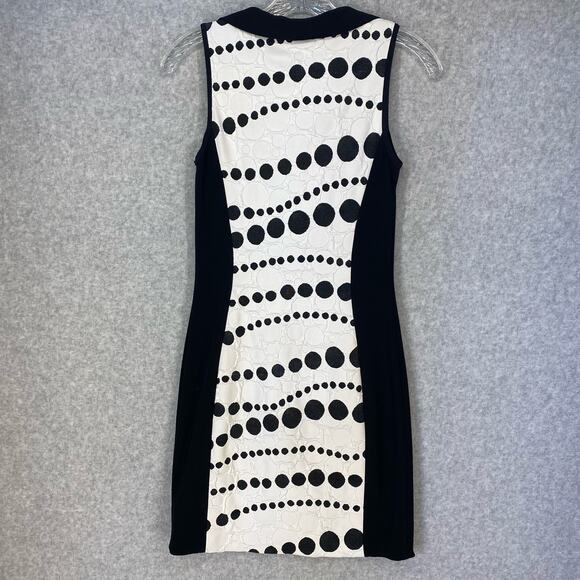 ✨ Joseph Ribkoff Polka Dot Cowl Neck Dress | Size 4 - Picture 2 of 13